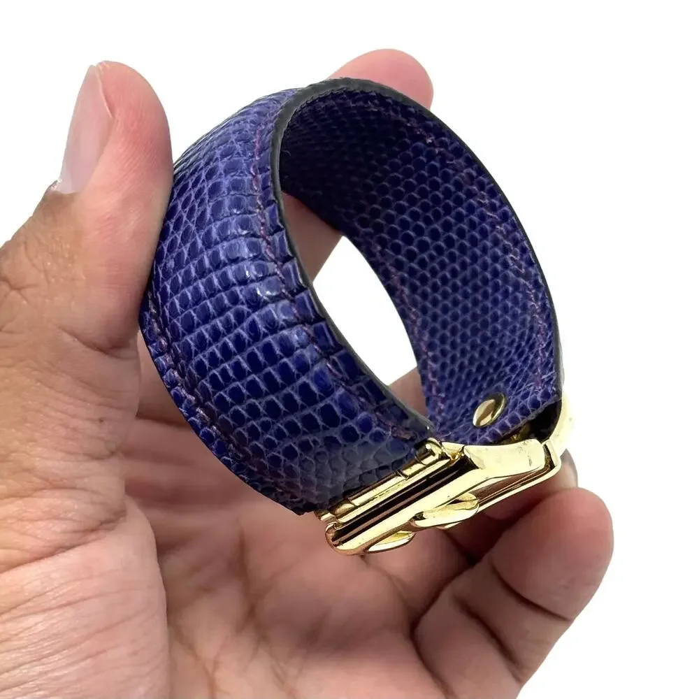 Gucci Purple Lizard Bracelet
